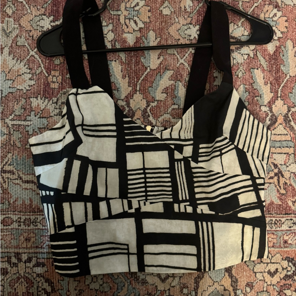 DKNY zip crop top